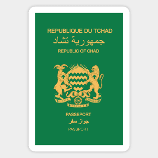 Chad passport Magnet